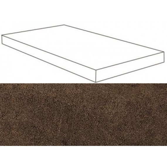 Керамогранит Ступени 620070001137 Moka Scalino Angolare SX 33x60