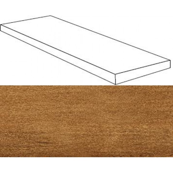 Керамогранит Ступени 620070001155 Verity Cognac Scalino Angolare SX 33x120