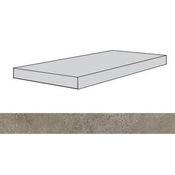 Керамогранит Ступени 620070001319 Drift Light Grey Scal.60 Ang.Dx/Дрифт Лайт Грей Ступ.60 Угл.Пр 33x60