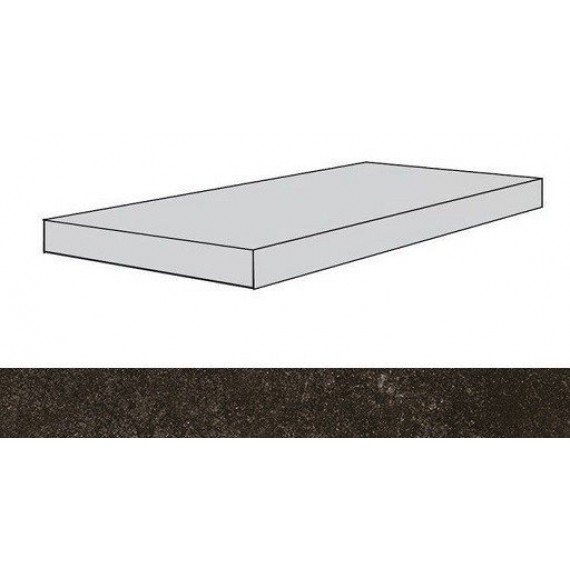Керамогранит Ступени 620070001394 Drift Dark Scal.80 Ang.Dx/Дрифт Дарк Ступ.80 Угл.Пр 33x80