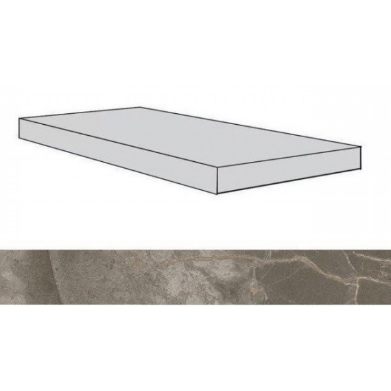 Керамогранит Ступени 620070001781 Allure Grey Beauty Scalino Angolare Dx Lap/Аллюр Грей Бьюти Шлиф 33x160