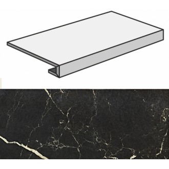 Ступени 73640 GRADONE NERO REALE LEV/RET 33x60