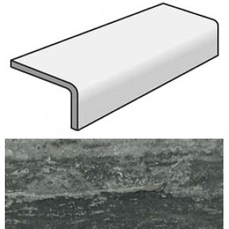 Ступени 748335 Travertini Black Elemento Elle Strutturato 20x40x6