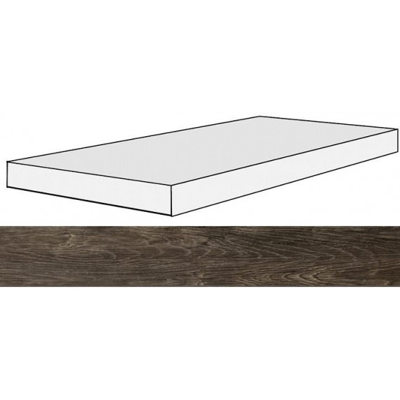 Керамогранит Ступени 756111 Planches Choco Angolo Gradino SX 40x120x3