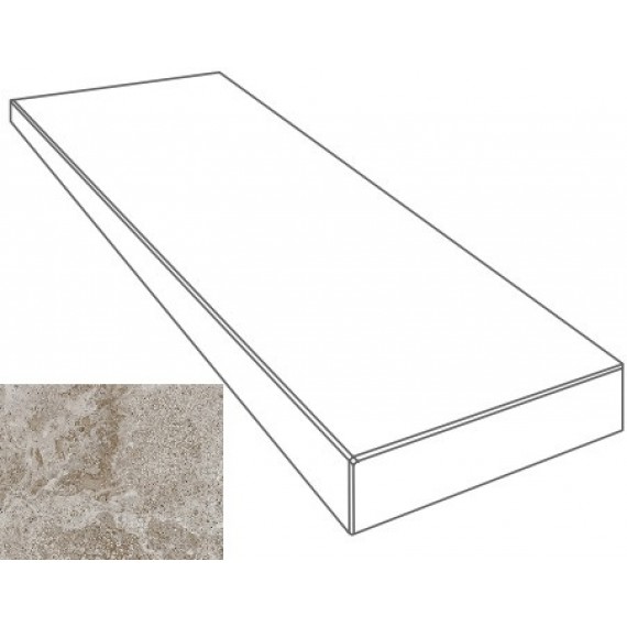 Керамогранит Ступени 76092 GRADONE ANGOLARE DX GRIGIO 4x32x80