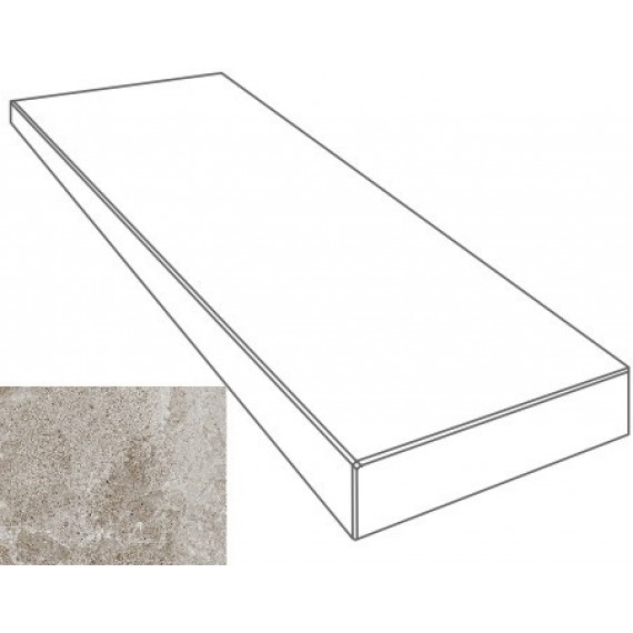 Керамогранит Ступени 76102 GRADONE ANGOLARE SX GRIGIO 4x32x80