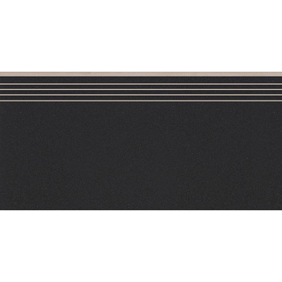 Керамогранит Ступени Cambia Black 2921 Ступень прямая 29,7х59,7 (Рект)