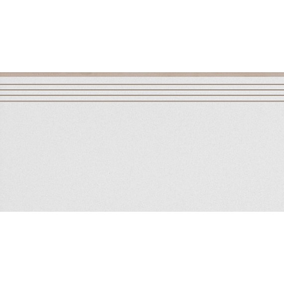 Керамогранит Ступени Cambia White 2860 Ступень прямая 29,7х59,7 (Рект)