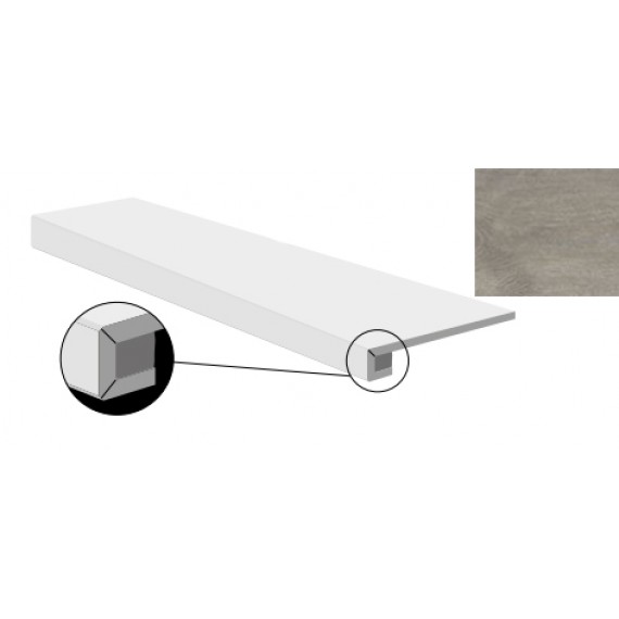 Керамогранит Ступени SWKS134 COSTA RETTA STEAM WORK ASH 30x120