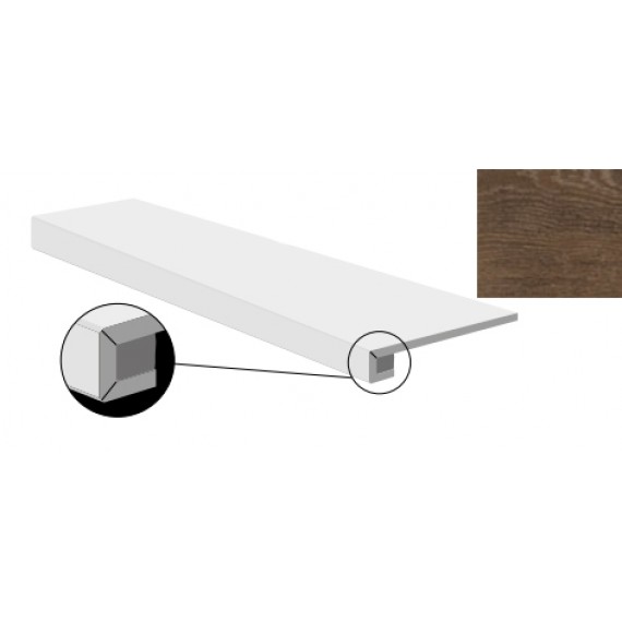 Керамогранит Ступени SWKS135 COSTA RETTA STEAM WORK CHERRY 30x120