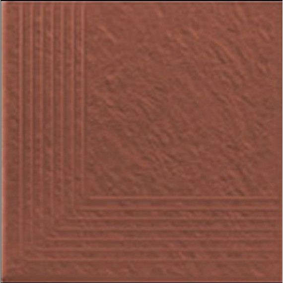 Клинкер Ступени Simple Red stopnica narozna 3-d 30x30