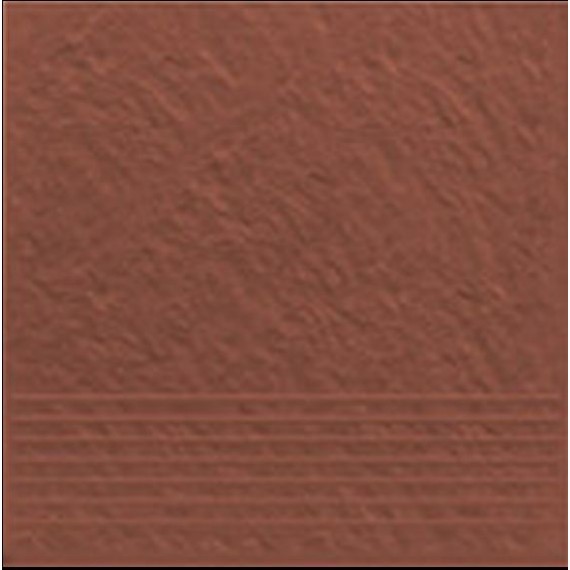 Клинкер Ступени Simple Red stopnica prosta strukturalna 3-d 30x30
