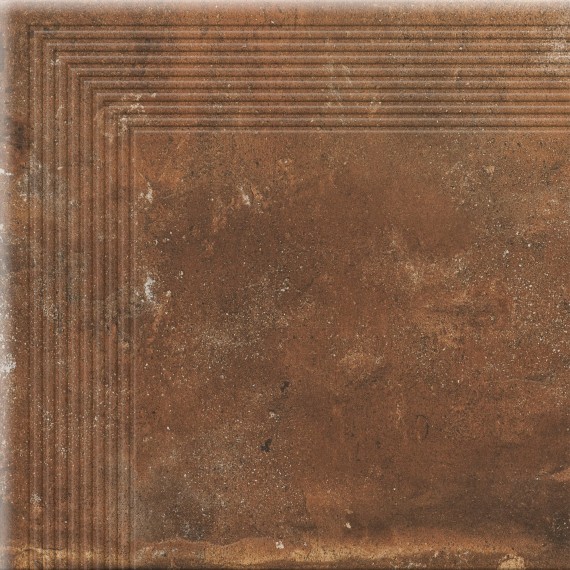 Керамогранит Ступени Stopnica Piatto red narozna 30*30