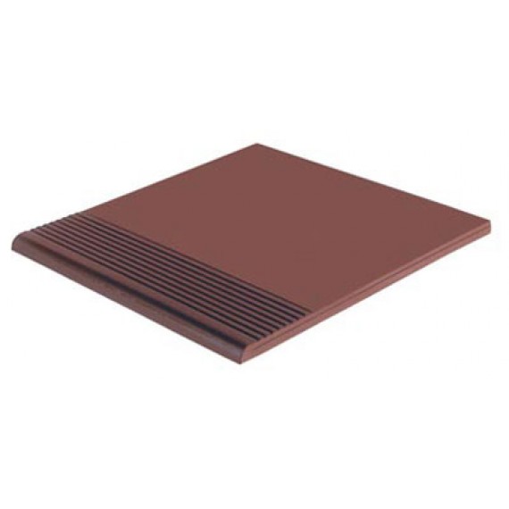 Керамогранит Ступени Stopnica gladka burgund plus 300*300*11