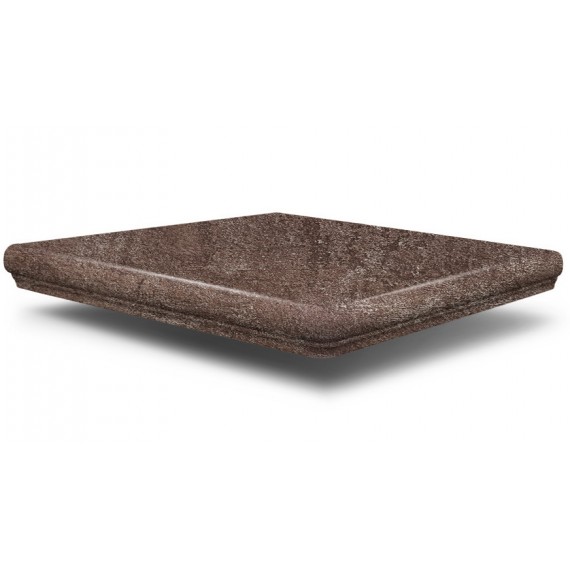 Клинкер Ступени n042600 Bremen Eckflorentiner Dunkelbraun 32x32