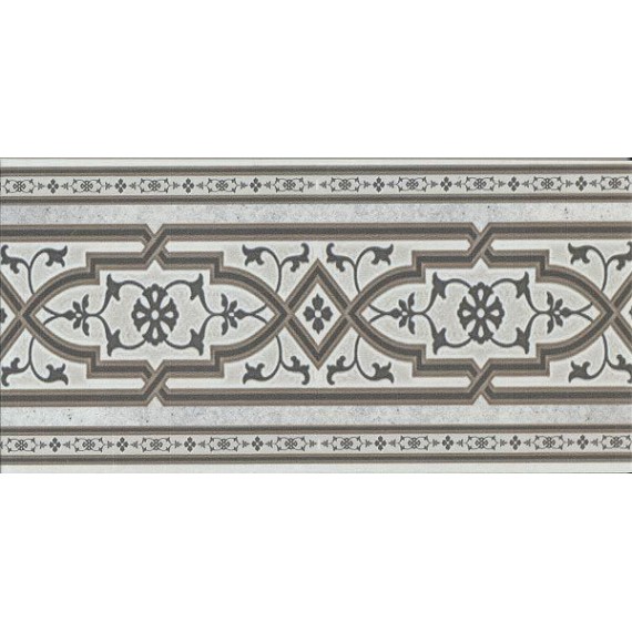 Клинкер Ступени n054914 Koblenz Stellstufe mit Dekor Hellgrau 15,5*31