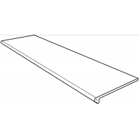 Ступень фронтальная Rodeno Round. Smooth Nogal 33x120
