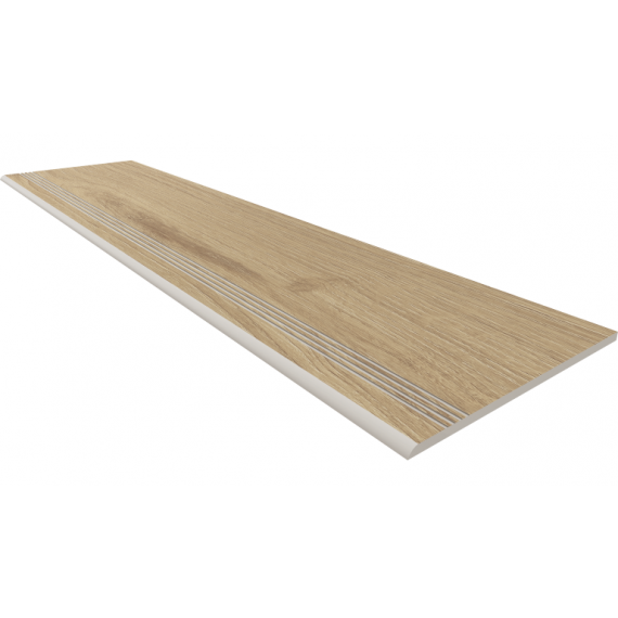 Керамогранит Ступень AV02 Alavesa Rusty Beige Неполированный с насечками 30x160