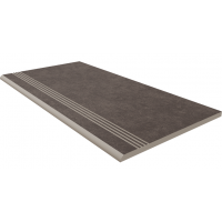 Ступень CA05 Cave Anthracite неполированный с насечками 30x60