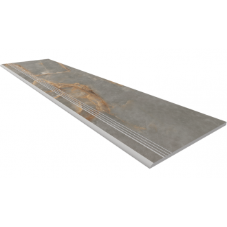 Ступень IN01 Intense Grey неполированный с насечками 30x120