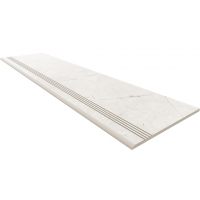 Ступень NL00 Nolana White неполированный с насечками 30x120