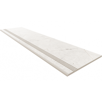 Ступень NL00 Nolana White неполированный с насечками 30x120
