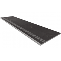 Ступень NL04 Nolana Black неполированный с насечками 30x120