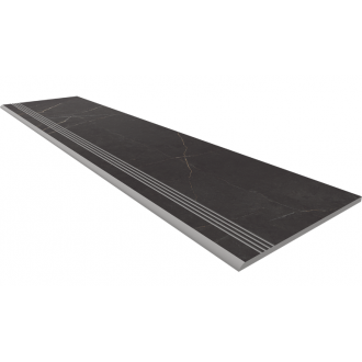 Ступень NL04 Nolana Black неполированный с насечками 30x120