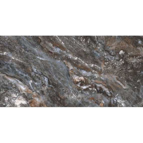 Керамогранит СR205 Caribbean Black Rust carving 600х1200х9