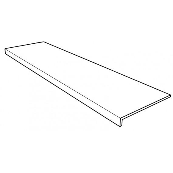 Клинкер ная плитка Ступень фронтальная Selena Anti-Slip Rect. Blanco 31,5x120