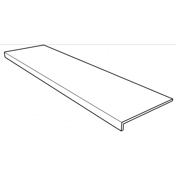 Клинкер ная плитка Ступень фронтальная Tibet Anti-Slip Rect. Antracita 31.5x120