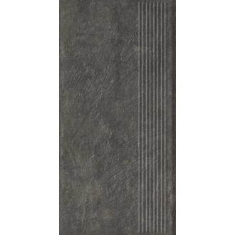 ная плитка Carrizo Basalt Stopnica Prosta Struktura Mat 30x60