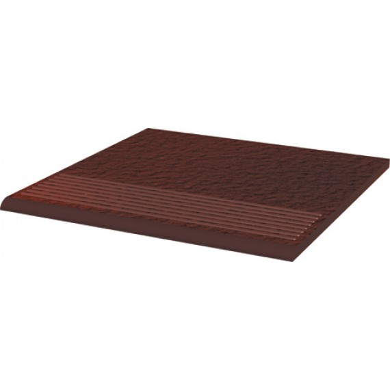 Клинкер ная плитка Cloud Brown Stopnica Prosta Duro 30х30
