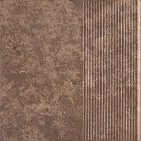ная плитка Ilario Brown Ступень простая MAT 30х30