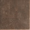 ная плитка Ilario Brown Ступень угловая MAT 30х30