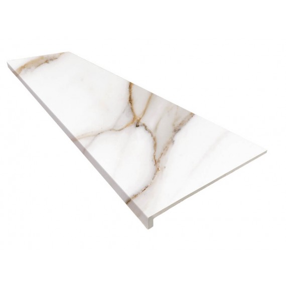 Клинкер ная плитка Marbles Calacatta Peldano Recto 33x120