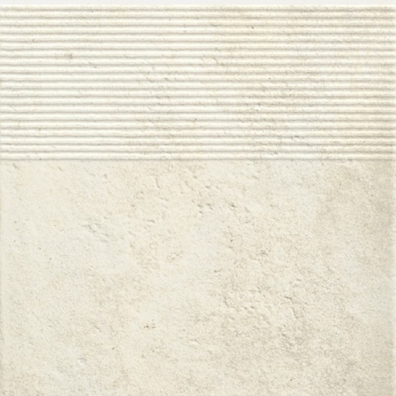 Клинкер ная плитка Scandiano Beige Ступень простая структурная 30х30