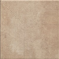 Scandiano Ochra Ступень угловая структурная 30х30
