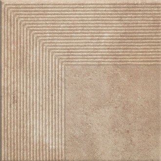 Scandiano Ochra Ступень угловая структурная 30х30