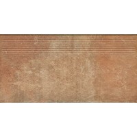 Scandiano Rosso Ступень простая структурная 30х60