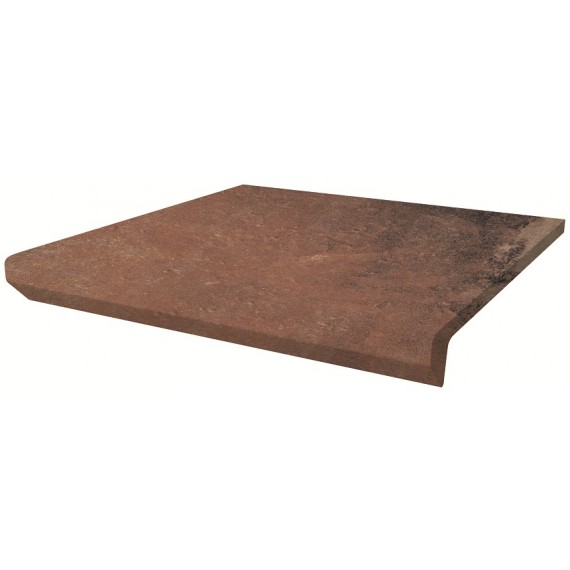Клинкер ная плитка Scandiano Rosso Kapinos Stopnica Prosta 30x33