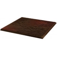 ная плитка Semir Brown Ступень рифленая наружная структурная 30х30