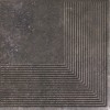 ная плитка Viano Antracite Ступень угловая MAT 30х30