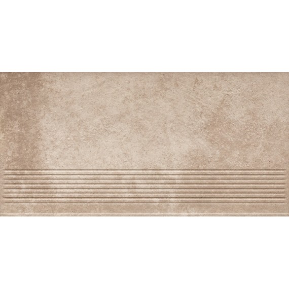 Клинкер ная плитка Viano Beige Ступень простая MAT 30х60