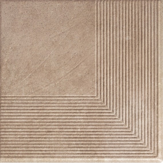 Клинкер ная плитка Viano Beige Ступень угловая MAT 30х30