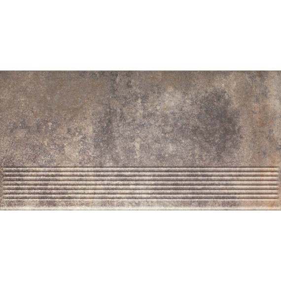 Клинкер ная плитка Viano Grys Ступень простая MAT 30х60