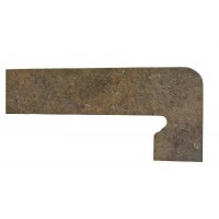 ная плитка Zanguin METALICA PURPLE DERECHA правый 39.5x17.5