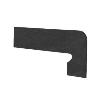 ная плитка Zanq.MEDITERRANEO GRAFITO derecha (прав) 39,5*17,5