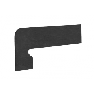 ная плитка Zanq.MEDITERRANEO GRAFITO izquerdо (лев) 39,5*17,5