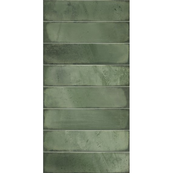 Керамическая плитка 00-00109498 Плитка Bricks Green 10.5мм 31,5x63